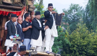  जाउलाखेलमा देखाइयो रातो मच्छिन्द्रनाथको भोटो 